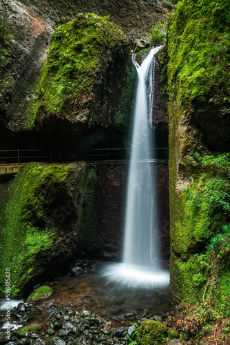 Nova and Moinho Waterfall in Madeira Island  Portugal