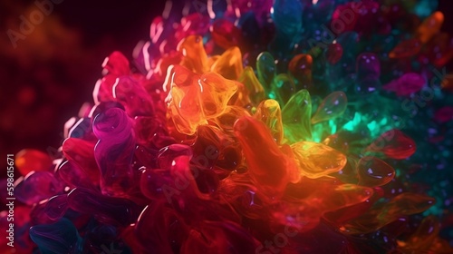 colored jelly, generative AI