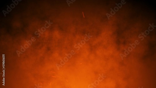 Fire Ember Particle Background Animation