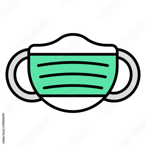 Modern design icon of face mask