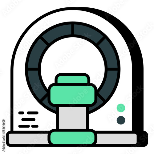 Perfect design icon of CT scan