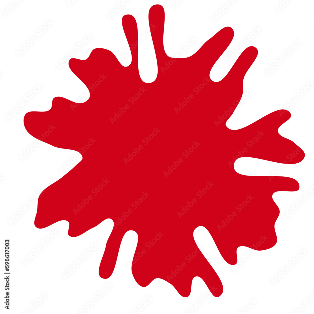 Blood splat splash spot ink stain blot patch liquid vector illustration ...