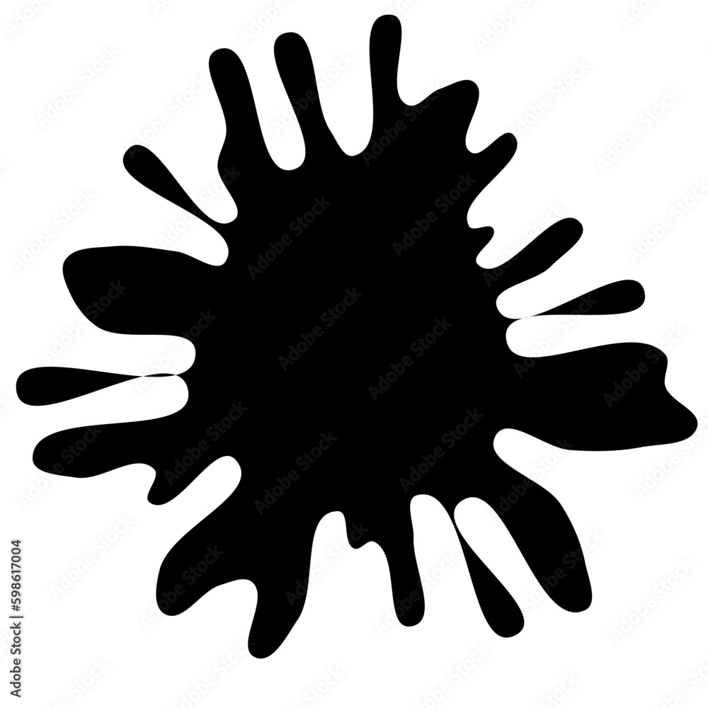 Ink drops and splashes. Blotter spots, liquid paint drip drop splash and ink splatter. Artistic dirty grunge abstract spot vector set. Illustration monochrome drip splash, splat messy inkblot. Vector Ink drops and splashes. Blotter spots, liquid paint drip drop splash and ink splatter. Artistic dirty grunge abstract spot vector set. Illustration monochrome drip splash, splat messy inkblot. Vector
