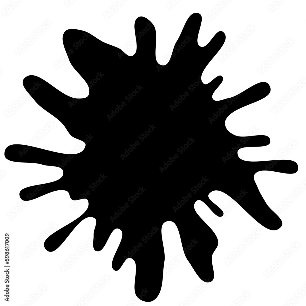 Ink drops and splashes. Blotter spots, liquid paint drip drop splash and ink splatter. Artistic dirty grunge abstract spot vector set. Illustration monochrome drip splash, splat messy inkblot. Vector Ink drops and splashes. Blotter spots, liquid paint drip drop splash and ink splatter. Artistic dirty grunge abstract spot vector set. Illustration monochrome drip splash, splat messy inkblot. Vector