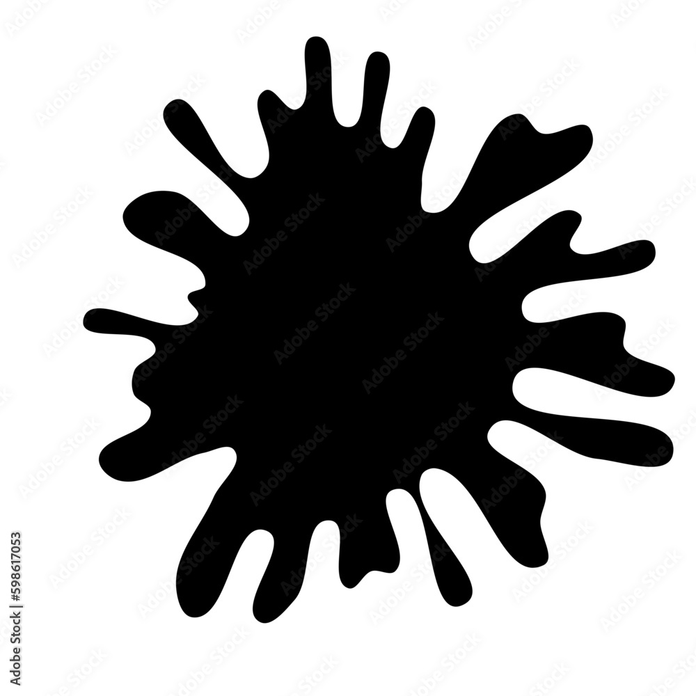 Ink drops and splashes. Blotter spots, liquid paint drip drop splash and ink splatter. Artistic dirty grunge abstract spot vector set. Illustration monochrome drip splash, splat messy inkblot. Vector Ink drops and splashes. Blotter spots, liquid paint drip drop splash and ink splatter. Artistic dirty grunge abstract spot vector set. Illustration monochrome drip splash, splat messy inkblot. Vector