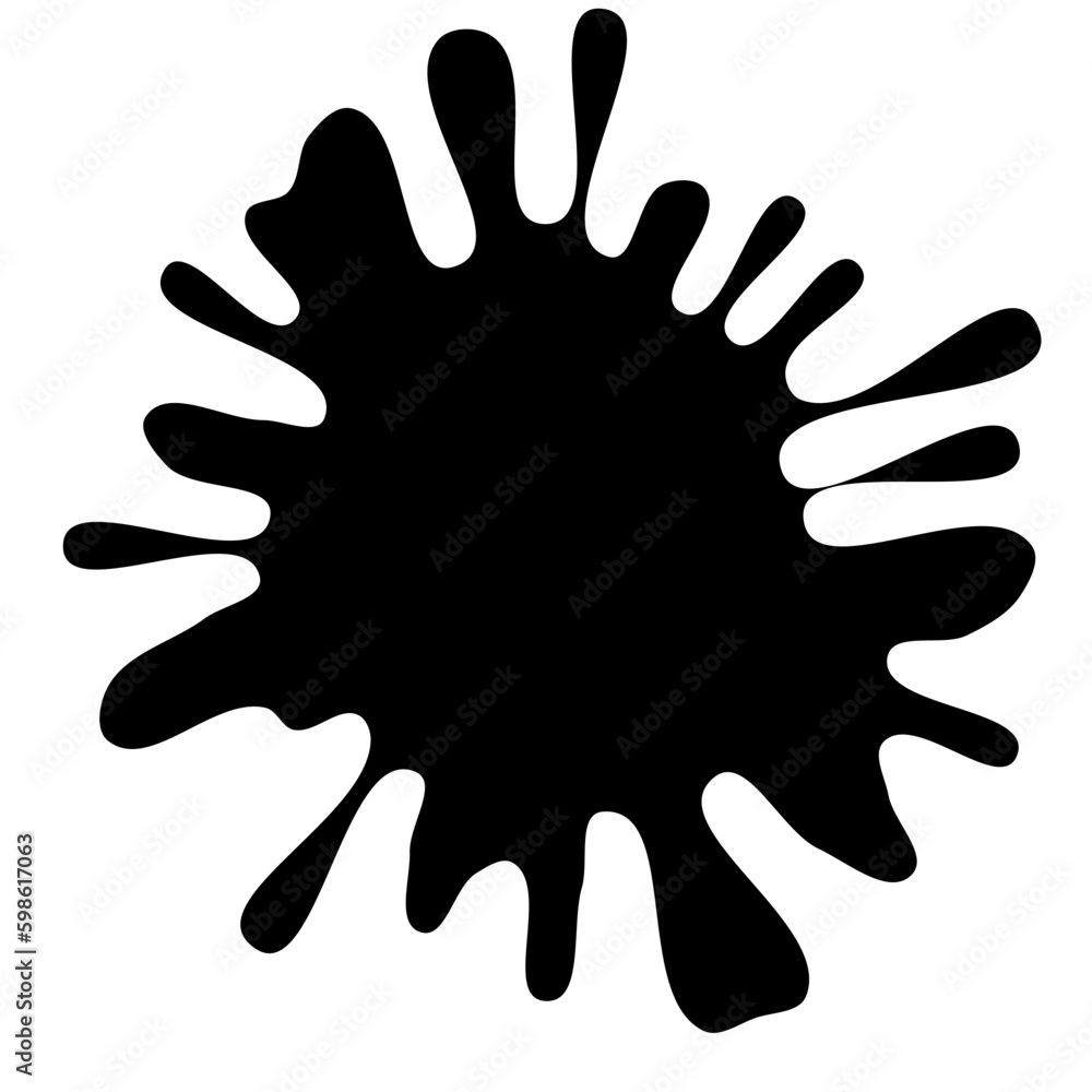 Ink drops and splashes. Blotter spots, liquid paint drip drop splash and ink splatter. Artistic dirty grunge abstract spot vector set. Illustration monochrome drip splash, splat messy inkblot. Vector Ink drops and splashes. Blotter spots, liquid paint drip drop splash and ink splatter. Artistic dirty grunge abstract spot vector set. Illustration monochrome drip splash, splat messy inkblot. Vector