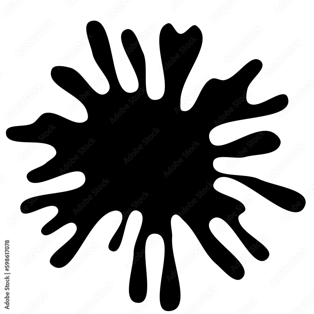 Ink drops and splashes. Blotter spots, liquid paint drip drop splash and ink splatter. Artistic dirty grunge abstract spot vector set. Illustration monochrome drip splash, splat messy inkblot. Vector Ink drops and splashes. Blotter spots, liquid paint drip drop splash and ink splatter. Artistic dirty grunge abstract spot vector set. Illustration monochrome drip splash, splat messy inkblot. Vector