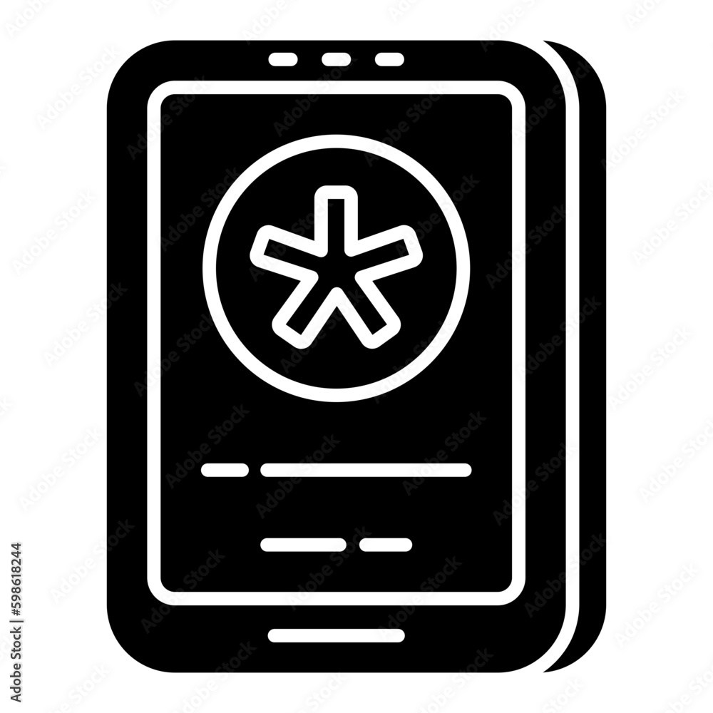 Trendy vector design of mobile medical app Trendy vector design of mobile medical app