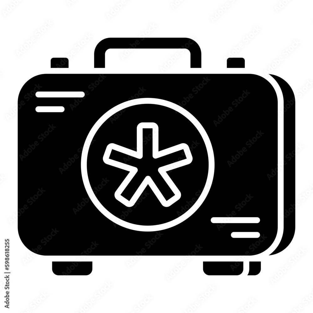 Vector design of first aid kit Vector design of first aid kit