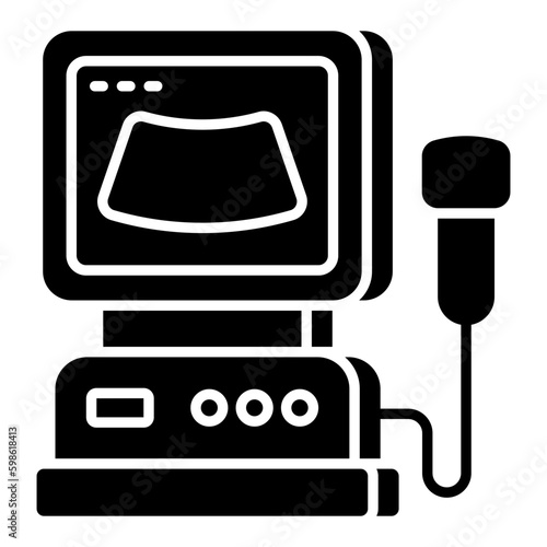 Modern design icon of ultrasound photo