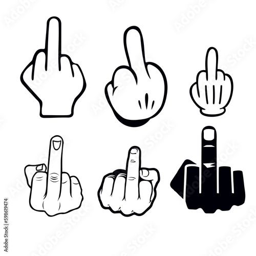 hand icons set