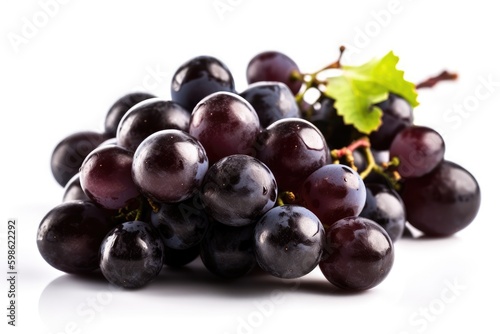 Grape isolated on white background. Generative AI