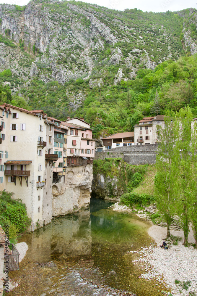 Panoramic view of the beautiful tourist village of 