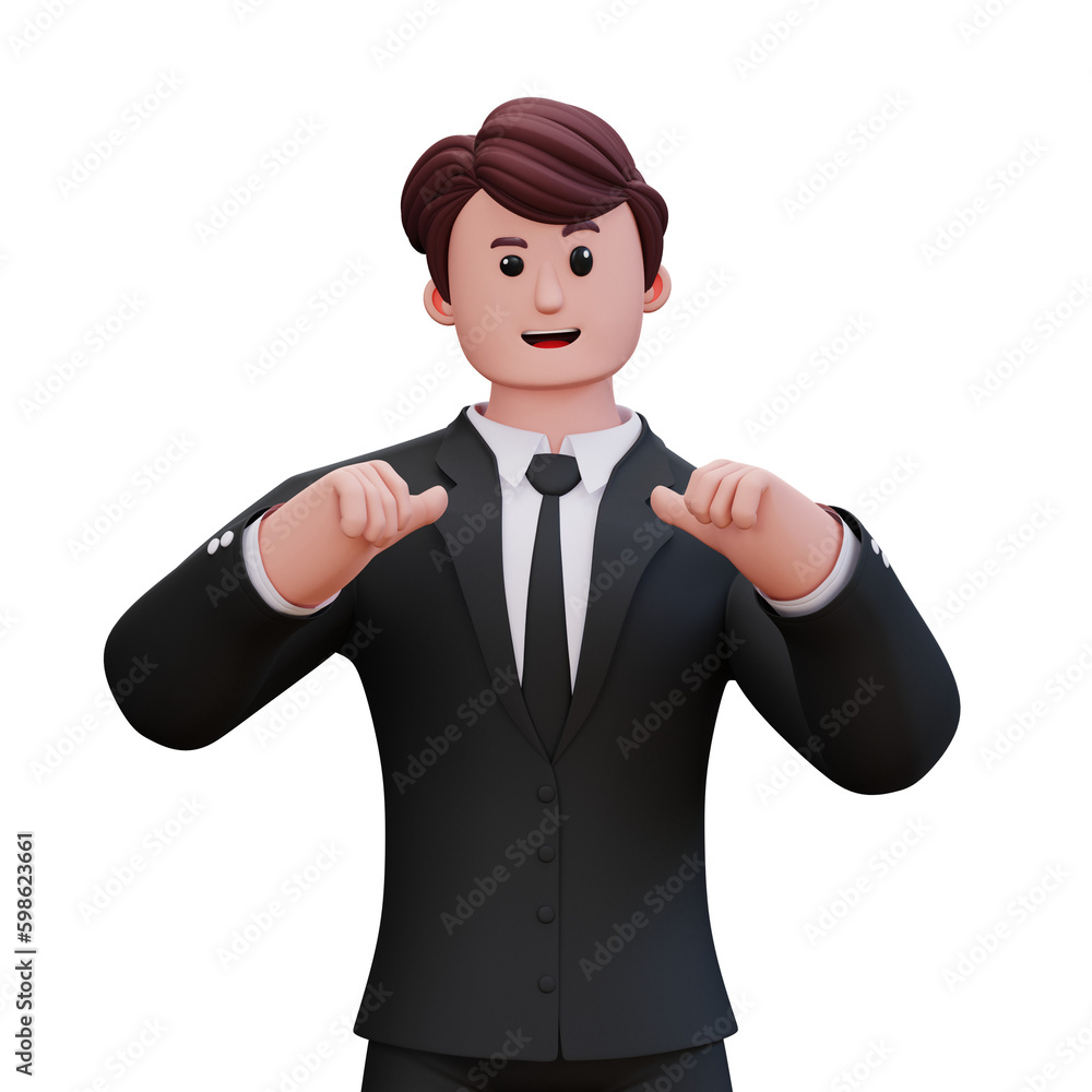 3D Character Businessman
