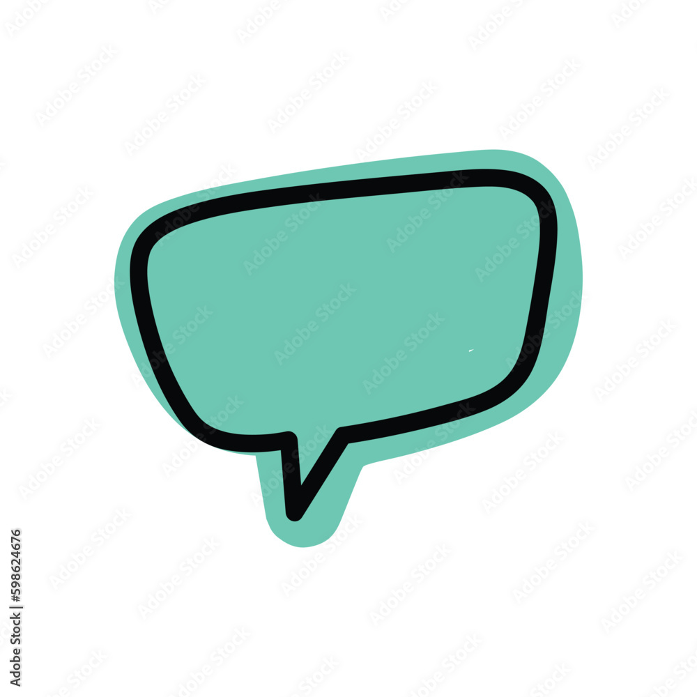 Naklejka premium speech bubble and message simple icon