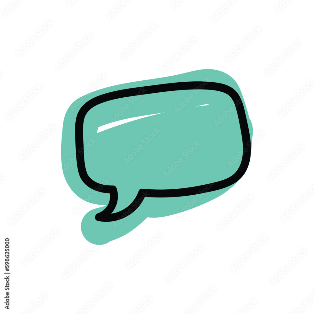 Naklejka premium speech bubble and message simple icon
