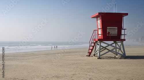 Lifeguard tower on the beach © Mike