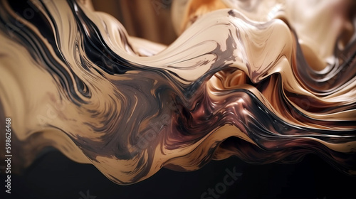 Beautiful liquid paint flow