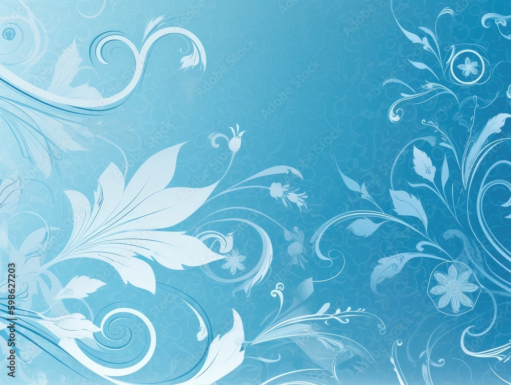 A blue and white abstract design A blue and white abstract design