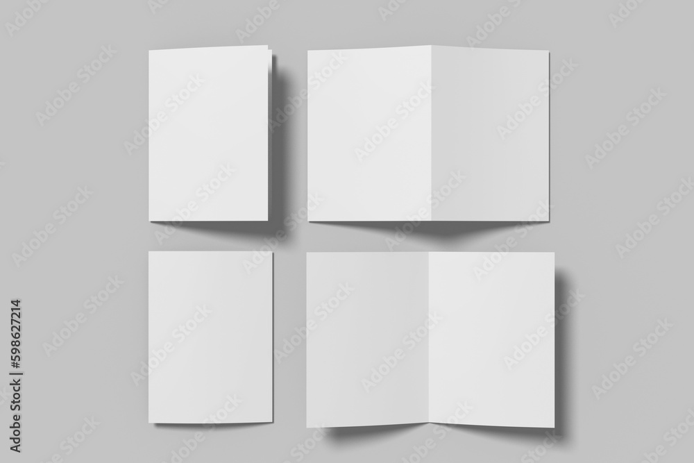 A5 Bifold Brochure Blank Mockup A5 Bifold Brochure Blank Mockup