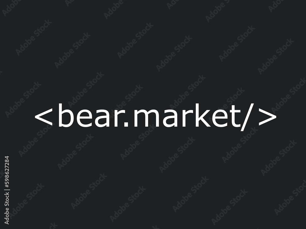 Obraz premium Bear market