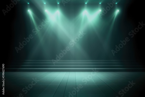 Abstract modern background, stage with spotlight 