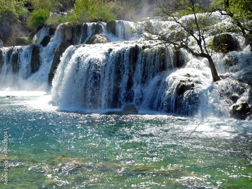 national park krka waterfall