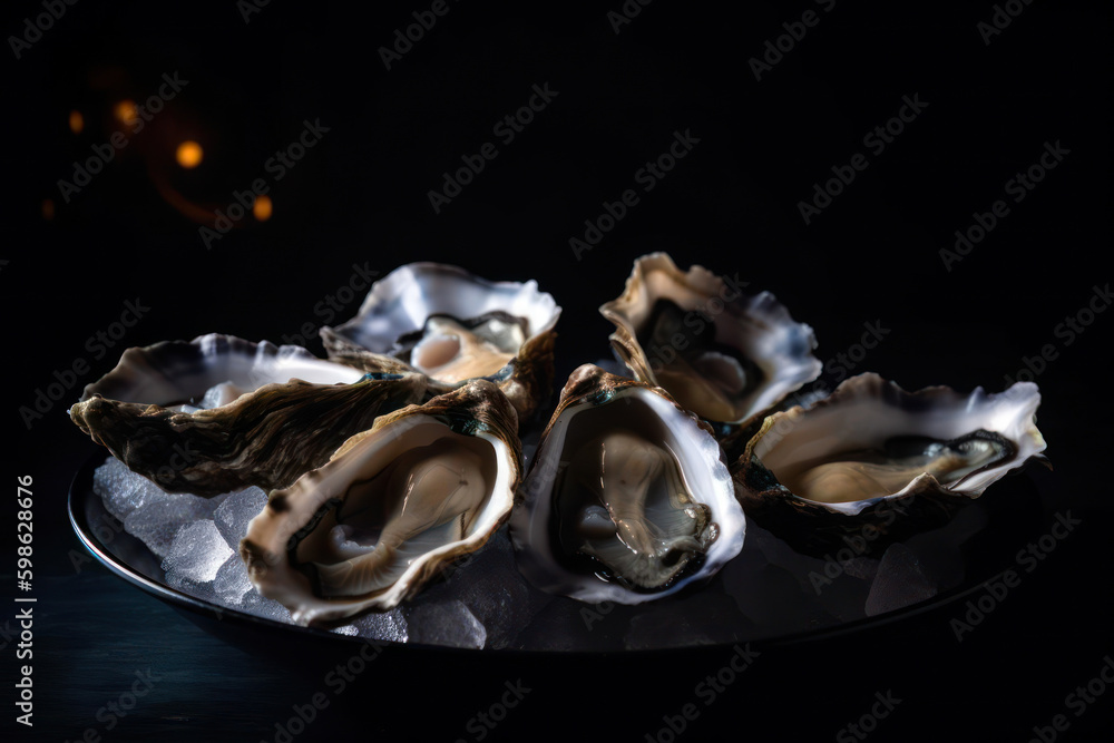 plate of oysters plate of oysters