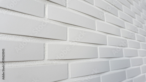 Texture pattern material of white tile block © koni film