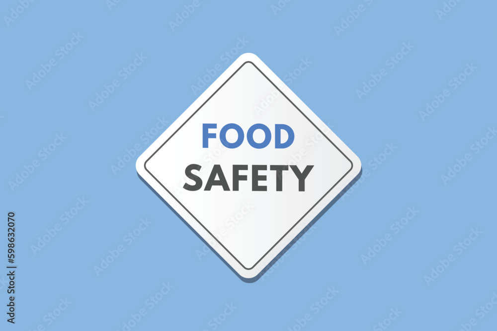 Food Safety text Button. Food Safety Sign Icon Label Sticker Web Buttons Food Safety text Button. Food Safety Sign Icon Label Sticker Web Buttons