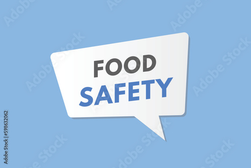 Food Safety text Button. Food Safety Sign Icon Label Sticker Web Buttons