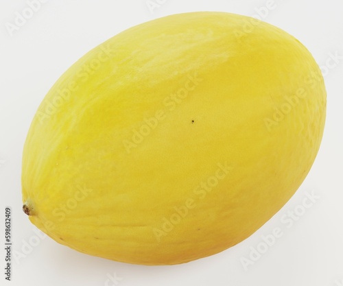 Realistic 3D Render of Lemon