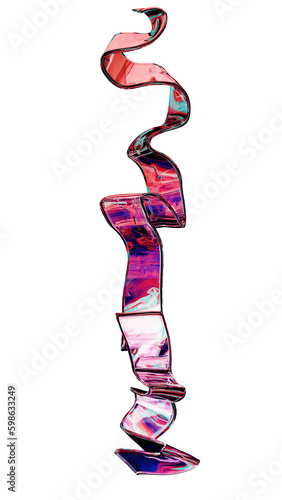 Retro Text liquid colorful
