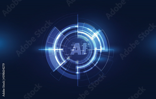 AI Artificial Intelligence, Data Science, Information technology concept.