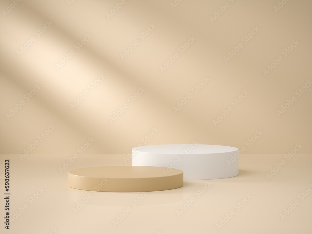 3D Rendering stand podium for mockup product display 3D Rendering stand podium for mockup product display