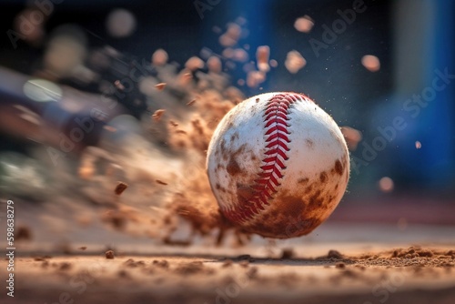 Baseball Pitcher s Hand Releasing Ball  Powerful Throw  Focused on Fingers  Generative AI