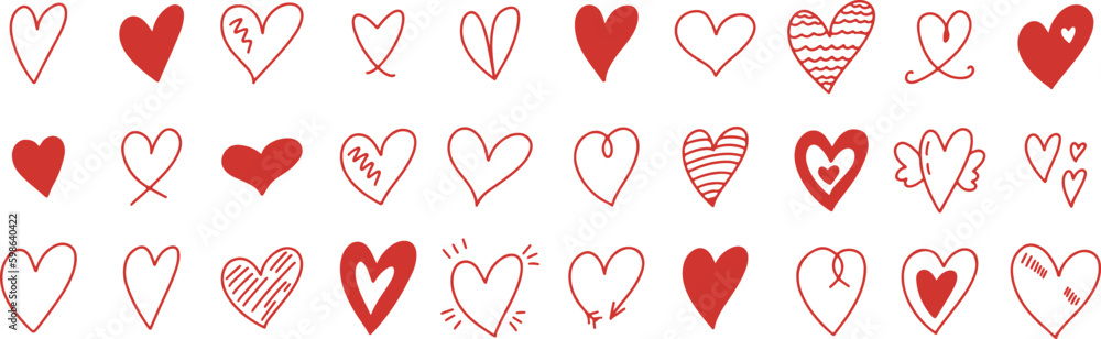 Vector Drawing Sketch Heart Symbol Valentines Gift Design Royalty Free  SVG Cliparts Vectors And Stock Illustration Image 34471091