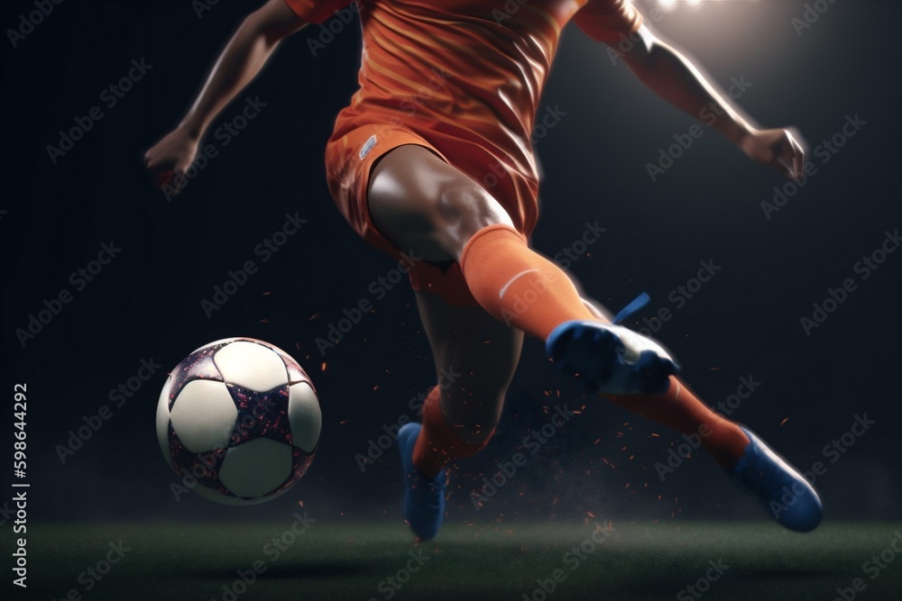 goal game ball stadium competition football soccer sport kick foot. Generative AI. Generative AI