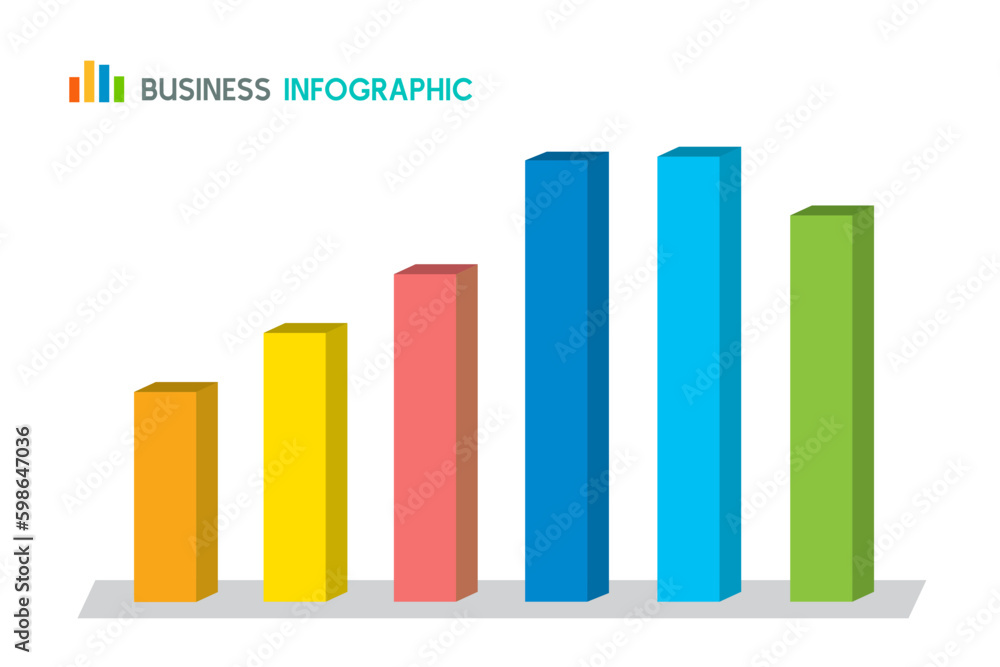Bar Chart Graph Diagram Statistic Business Annual report colorful Infographic, illustration vector Bar Chart Graph Diagram Statistic Business Annual report colorful Infographic, illustration vector