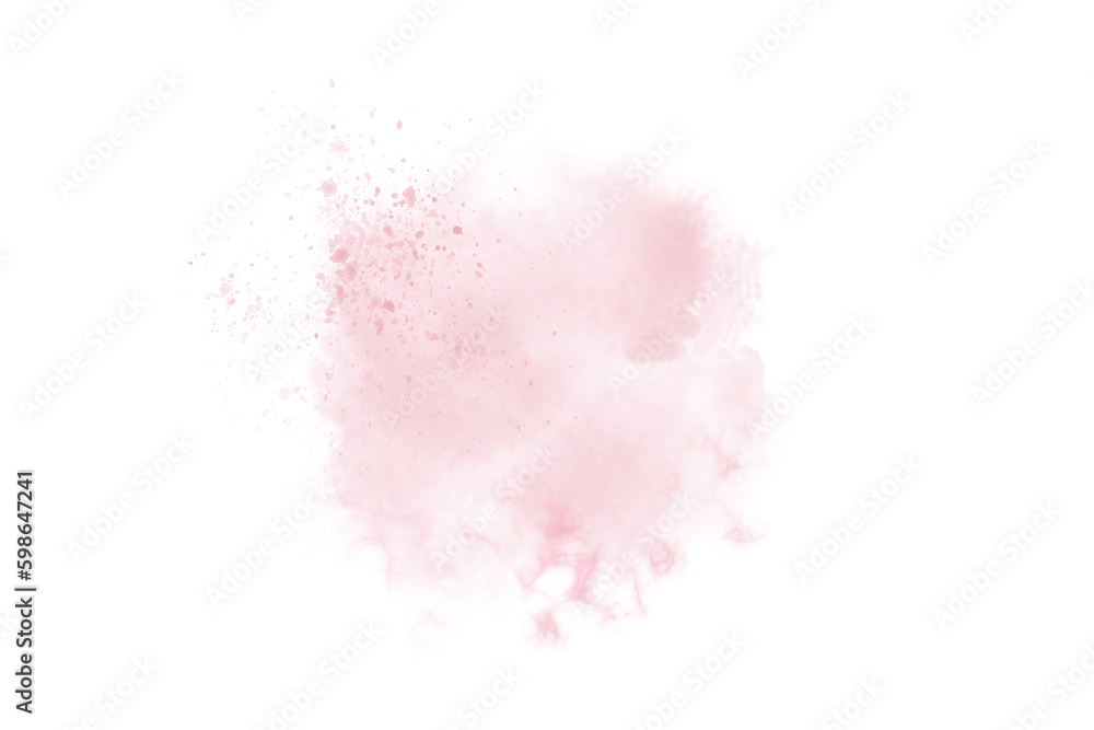 abstract watercolor background with pink clouds 