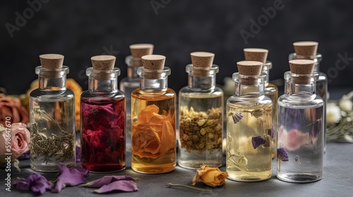 Organic Aromatherapy: Natural Healing with Essential Oils from Fragrant Flowers. Generative AI