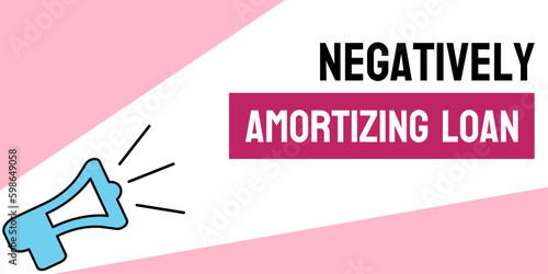 Negatively Amortizing Loan: a loan where the principal balance increases over time