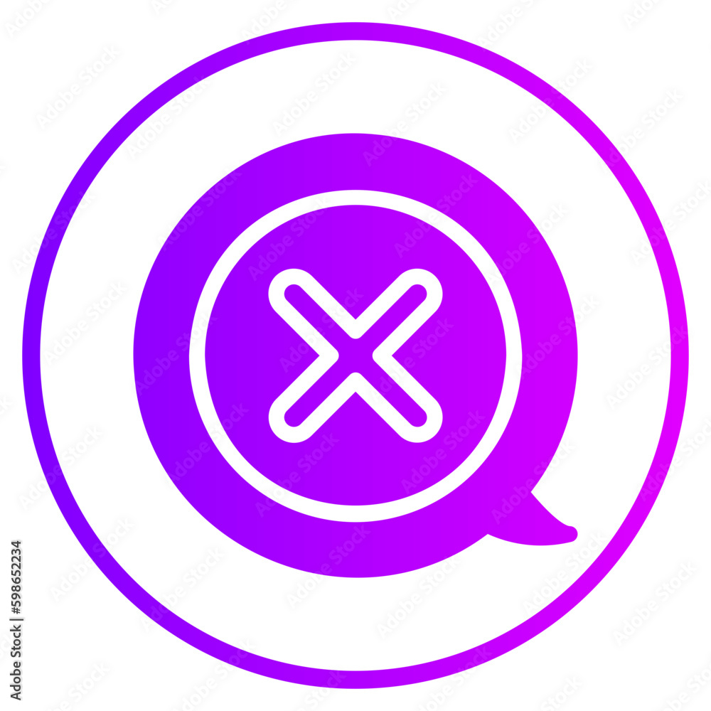 cancel gradient icon