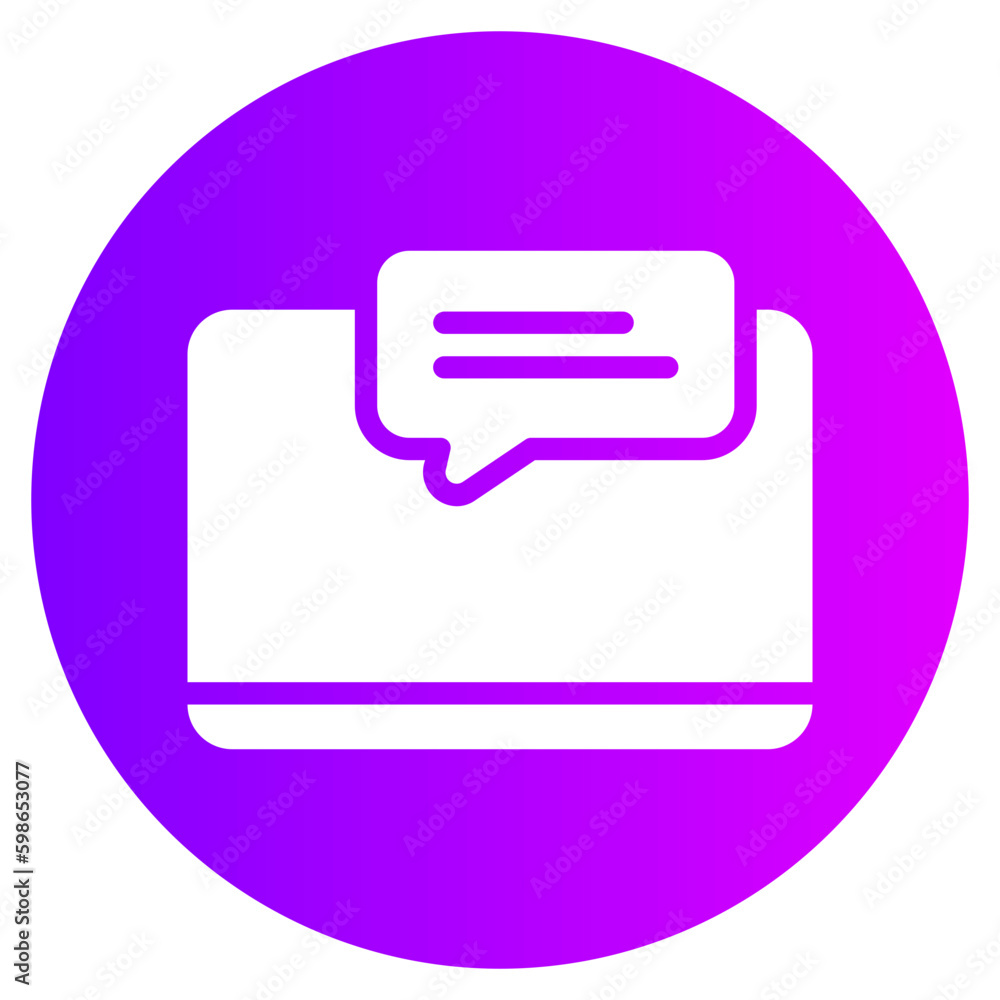chat box gradient icon chat box gradient icon