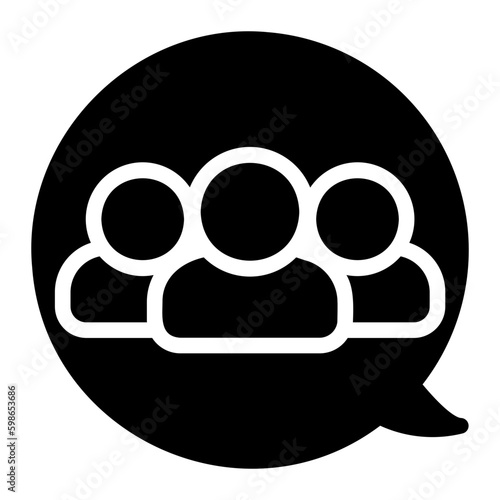 chat glyph icon