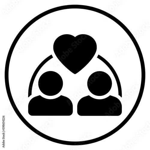 empathy glyph icon