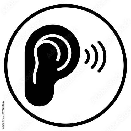 listen glyph icon