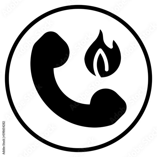 hotline glyph icon