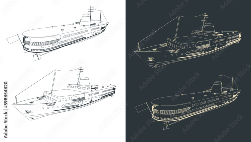 Passenger ferry sketches