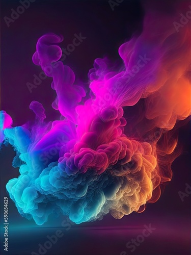 Colorful smokey graphical Content | Graphical Resources | Generated by AI Generative